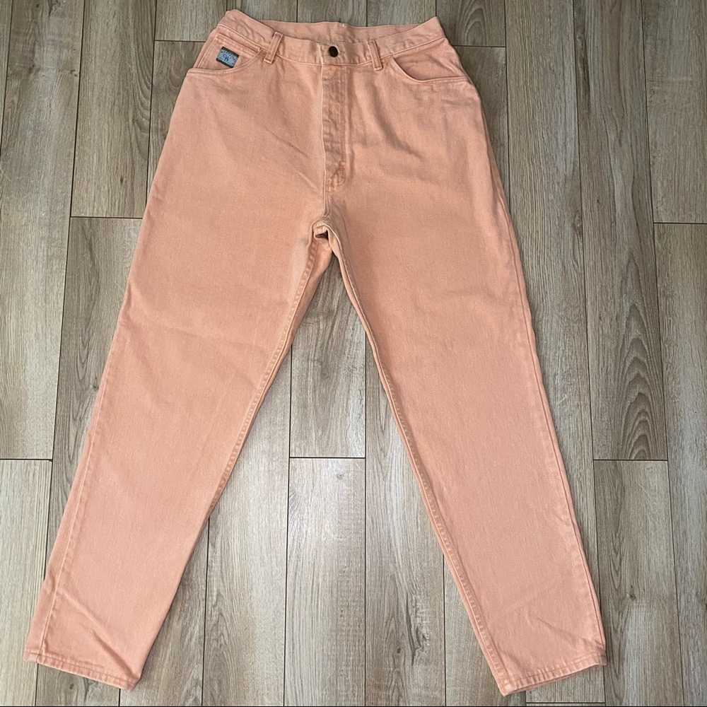 Vintage Salmon Wrangler High Waisted Mom Jeans
